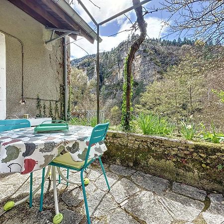 Gorges Du Tarn : Charmant Gite Avec Vue Sur Le Tarn Sainte-Énimie Exterior foto